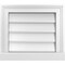 Ekena Millwork Vertical Surface Mount PVC Gable Vent w/ 2"W x 2"H , Brickmould Sill Frame, 16"W x 14"H GVPVE16X1403SN - alternate 1